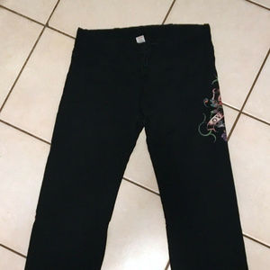 Ed Hardy Love Kills Slowly Black Sweatpants